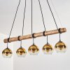 Koyoto hanging light, globe light, pendant light Ecru, black, 5-light sources