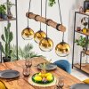 Koyoto hanging light, globe light, pendant light Ecru, black, 4-light sources