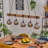 Koyoto hanging light, globe light, pendant light Ecru, black, 5-light sources