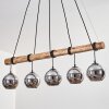 Koyoto hanging light, globe light, pendant light Ecru, black, 5-light sources