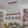 Koyoto hanging light, globe light, pendant light Ecru, black, 5-light sources