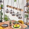 Koyoto hanging light, globe light, pendant light Ecru, black, 5-light sources