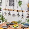 Koyoto hanging light, globe light, pendant light Ecru, black, 5-light sources