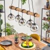 Koyoto hanging light, globe light, pendant light Ecru, black, 5-light sources