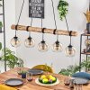 Koyoto hanging light, globe light, pendant light Ecru, black, 5-light sources