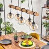 Koyoto hanging light, globe light, pendant light Ecru, black, 5-light sources