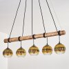 Koyoto hanging light, globe light, pendant light Ecru, black, 5-light sources