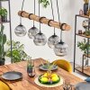 Koyoto hanging light, globe light, pendant light Ecru, black, 5-light sources