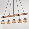 Koyoto hanging light, globe light, pendant light Ecru, black, 5-light sources