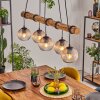 Koyoto hanging light, globe light, pendant light Ecru, black, 5-light sources