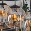 Gastor hanging light, globe light, pendant light Amber, clear, 3-light sources