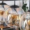 Gastor hanging light, globe light, pendant light Amber, clear, 3-light sources