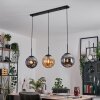 Gastor hanging light, globe light, pendant light Amber, Smoke-coloured, 3-light sources