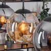 Gastor hanging light, globe light, pendant light Amber, Smoke-coloured, 3-light sources