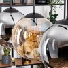 Gastor hanging light, globe light, pendant light Amber, Smoke-coloured, 3-light sources