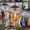 Gastor hanging light, globe light, pendant light Amber, Smoke-coloured, 3-light sources