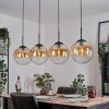 Gastor hanging light, globe light, pendant light Amber, clear, 4-light sources