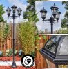 Lavajo outdoor light, lamp post, path light black, 3-light sources