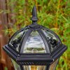 Lavajo outdoor light, lamp post, path light black, 3-light sources