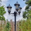 Lavajo outdoor light, lamp post, path light black, 3-light sources