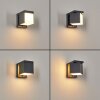 Pocilgas outdoor wall light, wall spotlight LED anthracite, 1-light source, Motion sensor