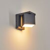 Pocilgas outdoor wall light, wall spotlight LED anthracite, 1-light source, Motion sensor