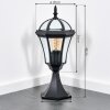 Lavajo pedestal light, path light black, 1-light source