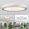 Simonstorp ceiling light, Panel LED silver, white, 1-light source