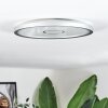 Simonstorp ceiling light, Panel LED silver, white, 1-light source