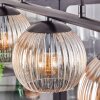 Koyoto hanging light, globe light, pendant light Amber, clear, 3-light sources