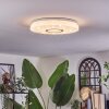 Hafdhem ceiling light LED silver, 1-light source, Remote control