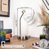 Warga table lamp, Reading light LED matt nickel, 1-light source