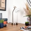 Warga table lamp, Reading light LED matt nickel, 1-light source