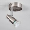 Trio lights Gropptorp ceiling light, ceiling spotlight LED matt nickel, 1-light source