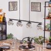 Koyoto hanging light, globe light, pendant light clear, Smoke-coloured, 4-light sources