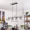 Koyoto hanging light, globe light, pendant light clear, Smoke-coloured, 4-light sources