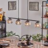 Koyoto hanging light, globe light, pendant light clear, Smoke-coloured, 4-light sources