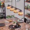 Koyoto hanging light, globe light, pendant light Amber, 4-light sources