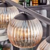 Koyoto hanging light, globe light, pendant light Amber, 4-light sources