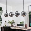 Gastor hanging light, globe light, pendant light Smoke-coloured, 4-light sources