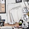 Tykby desk lamp, table lamp, Reading light LED silver, white, 1-light source, Colour changer