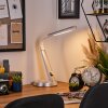 Tykby desk lamp, table lamp, Reading light LED silver, white, 1-light source, Colour changer