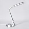 Tykby desk lamp, table lamp, Reading light LED silver, white, 1-light source, Colour changer