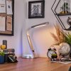 Tykby desk lamp, table lamp, Reading light LED silver, white, 1-light source, Colour changer