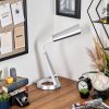 Tykby desk lamp, table lamp, Reading light LED silver, white, 1-light source, Colour changer