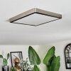 Finsrud ceiling light, Panel LED silver, 1-light source