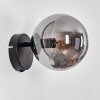 Gastor globe light, wall light, wall spotlight Smoke-coloured, 1-light source