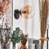 Koyoto globe light, wall light, wall spotlight Amber, clear, 1-light source