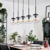 Gastor hanging light, globe light, pendant light clear, 5-light sources