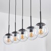 Gastor hanging light, globe light, pendant light clear, 5-light sources